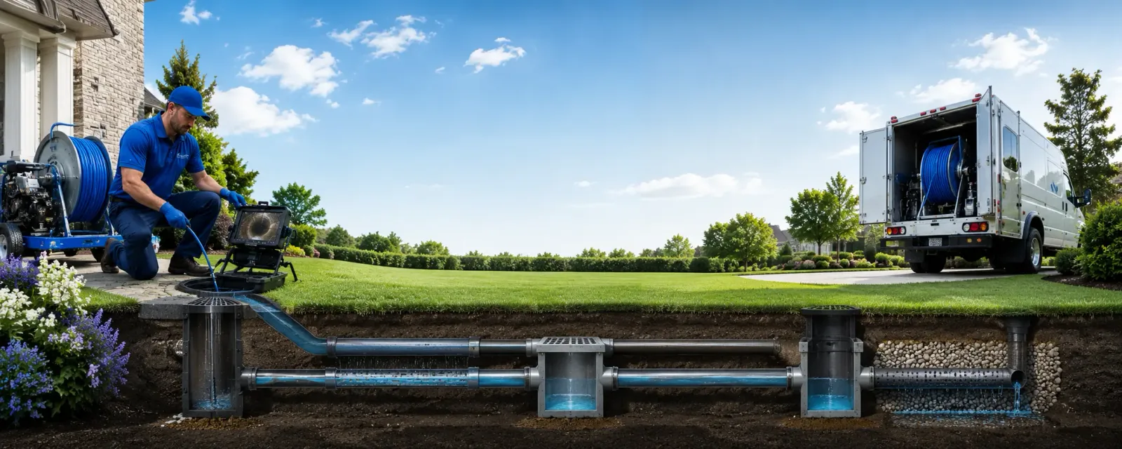 Outdoor drain cleaning information for Capron, IL